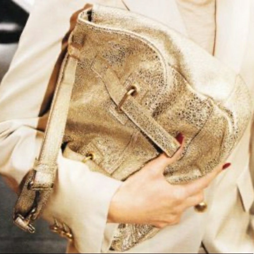 Yves Saint Laurent Besace bag, Volcano gold